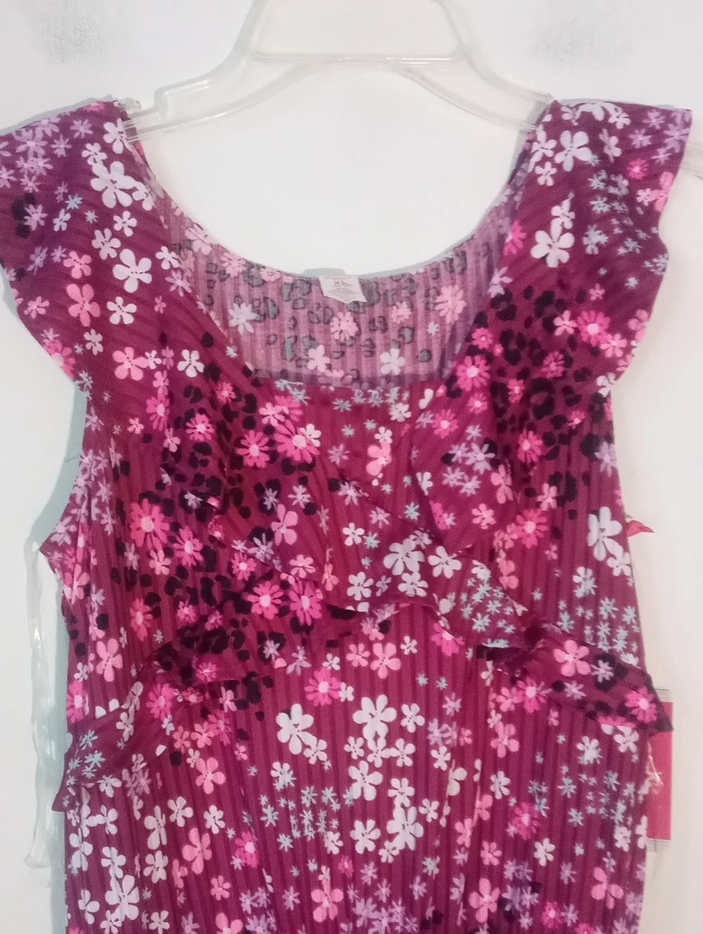 Justice Girls Pink Floral Sleeveless Jumpsuit NWT